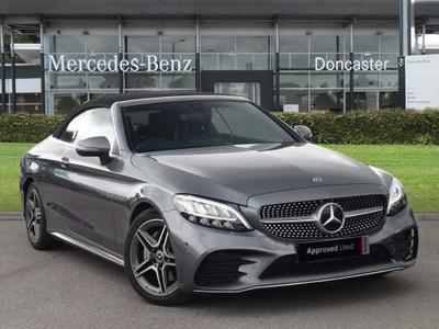 2018 MERCEDES-BENZ C Class 1.5 C200 MHEV AMG Line Cabriolet 2dr Petrol G-Tronic+ Euro 6 (s/s) (198 ps) at JCT600