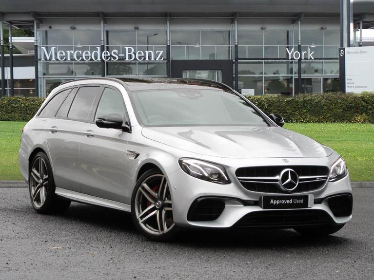 Used 2019 MERCEDES-BENZ E Class 4.0 E63 V8 BiTurbo GPF AMG S Estate 5dr Petrol SpdS MCT 4MATIC+ Euro 6 (s/s) (612 ps) Silver at JCT600