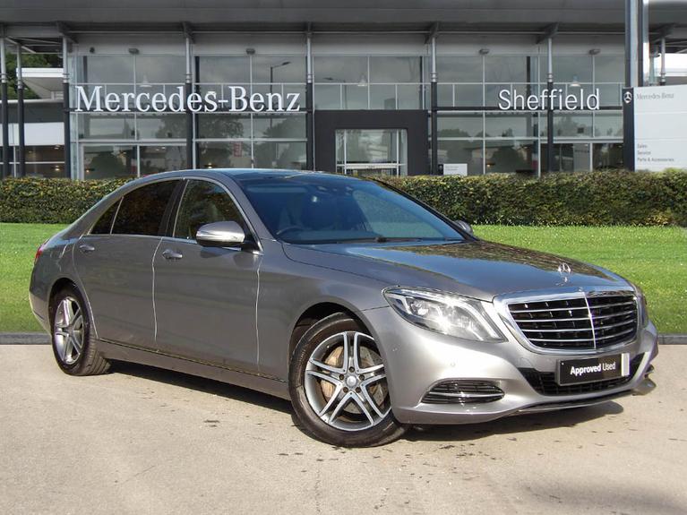 Used 2014 MERCEDES-BENZ S Class 3.0 S350L V6 BlueTEC SE Line Saloon 4dr Diesel G-Tronic+ Euro 6 (s/s) (258 ps) Silver at JCT600