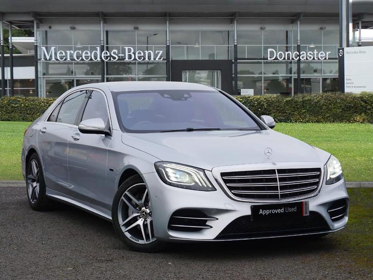 Used 2020 MERCEDES-BENZ S Class 3.0 S560Le V6 EQ Power AMG Line Saloon 4dr Petrol Plug-in Hybrid G-Tronic Euro 6 (s/s) (489 ps) Silver at JCT600