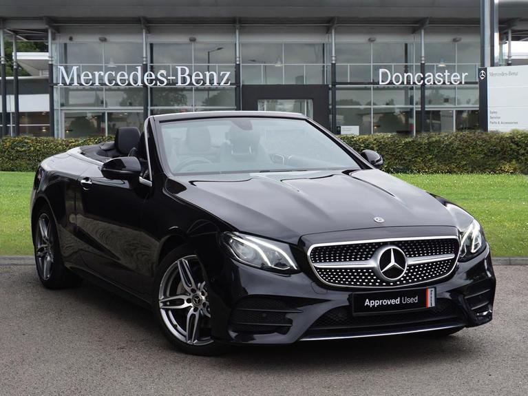 Used 2018 MERCEDES-BENZ E Class 2.0 E220d AMG Line (Premium) Cabriolet 2dr Diesel G-Tronic+ Euro 6 (s/s) (194 ps) Black at JCT600