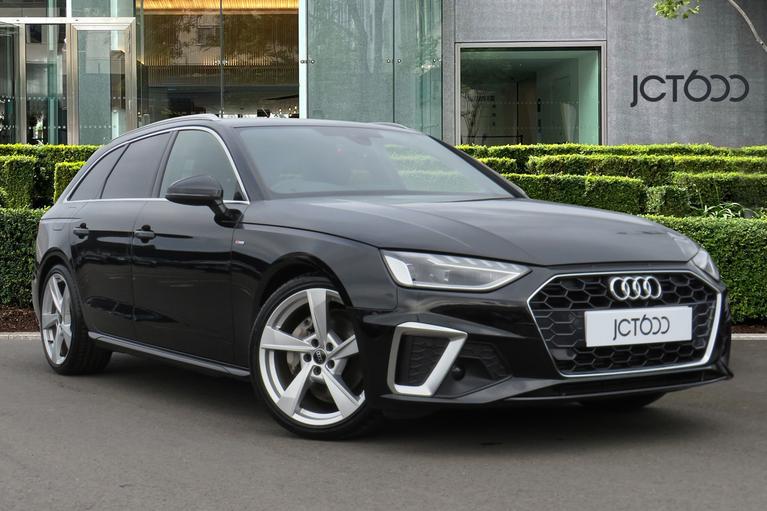 Used 2024 AUDI A4 Avant 2.0 TFSI 40 S line Estate 5dr Petrol S Tronic Euro 6 (s/s) (204 ps) Black at JCT600