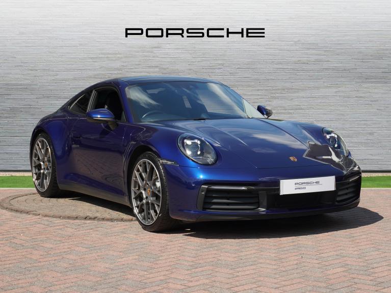 Used 2021 PORSCHE 911 3.0T 992 Carrera Coupe 2dr Petrol PDK Euro 6 (s/s) (385 ps) Blue at JCT600