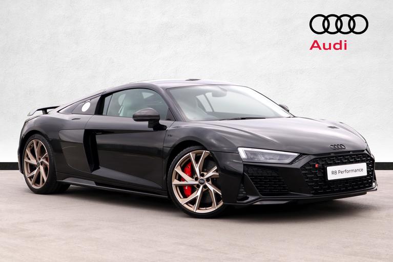 Used 2024 AUDI R8 5.2 FSI V10 Performance Edition Coupe 2dr Petrol S Tronic quattro Euro 6 (s/s) (620 ps) Black at JCT600