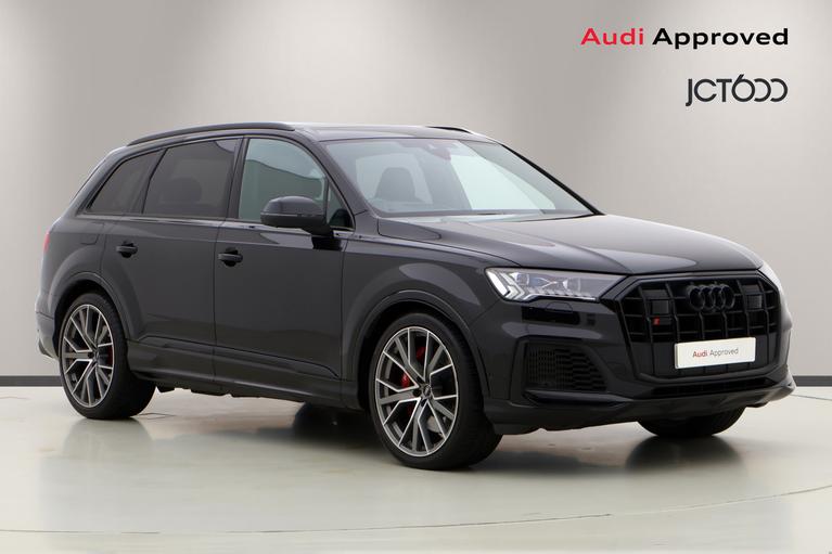 Used 2022 AUDI Sq7 4.0 TFSI V8 Vorsprung SUV 5dr Petrol Tiptronic quattro Euro 6 (s/s) (507 ps) Black at JCT600