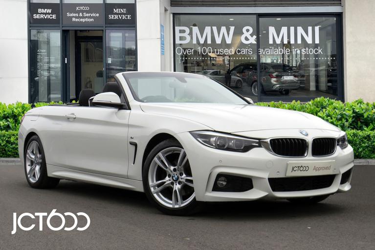 Used 2019 BMW 4 Series 420d M Sport Convertible Alpine White at JCT600