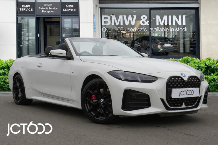 Used 2024 BMW 4 Series 420i M Sport Convertible Petrol Auto Alpine White at JCT600