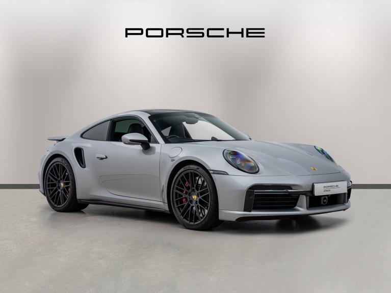 Used 2021 PORSCHE 911 3.7T 992 Turbo Coupe 2dr Petrol PDK 4WD Euro 6 (s/s) (580 ps) Silver at JCT600