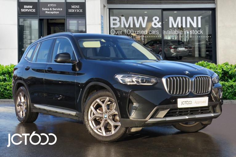 Used 2021 BMW X3 20i xLine 5dr xDrive Black Sapphire at JCT600