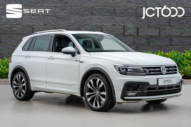 Used 2020 VOLKSWAGEN Tiguan 2.0 TDI R-Line Tech SUV 5dr Diesel Manual Euro 6 (s/s) (150 ps) White at JCT600