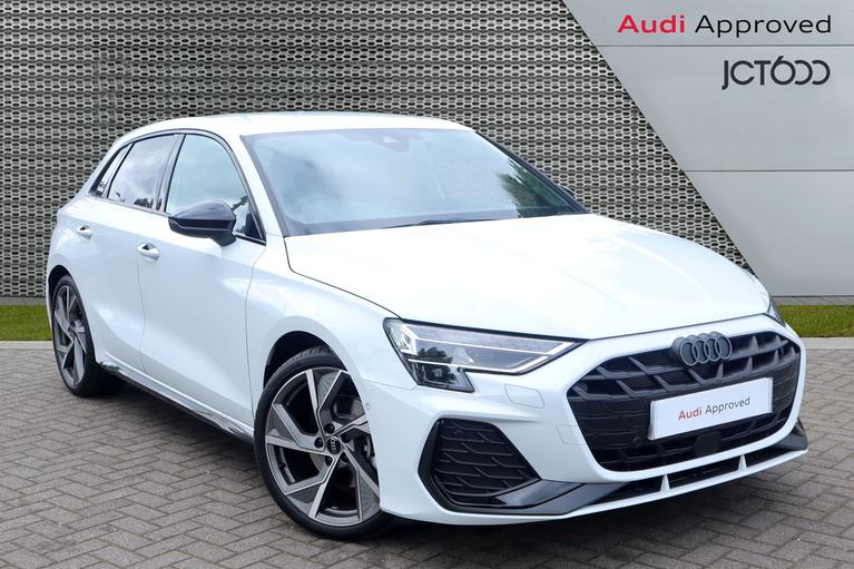 Used 2024 AUDI A3 1.5 TFSI 35 Black Edition Sportback 5dr Petrol S Tronic Euro 6 (s/s) (150 ps) White at JCT600