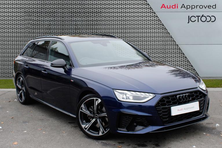 Used 2024 AUDI A4 Avant Black Edition 35TFSI 150PS S Tronic Navarra Blue at JCT600