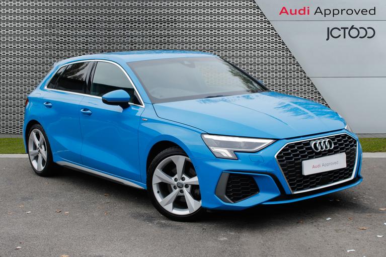 Used 2020 AUDI A3 Sportback S Line 35TFSI 150PS S Tronic Turbo Blue at JCT600