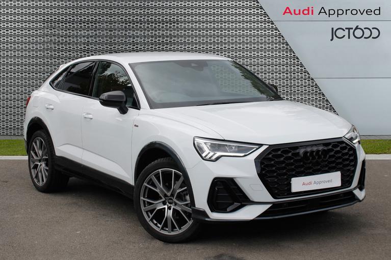 Used 2024 AUDI Q3 Sportback Black Edition 35TFSI 150PS S Tronic Glacier White at JCT600