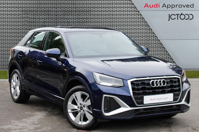 Used 2022 AUDI Q2 S Line 35TFSI 150PS Navarra Blue at JCT600