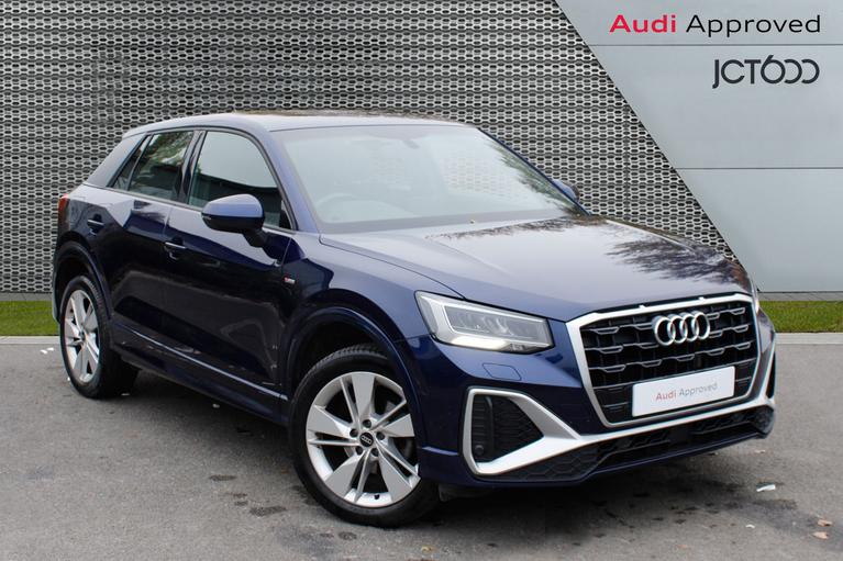 Used 2022 AUDI Q2 S Line 35TFSI 150PS Navarra Blue at JCT600