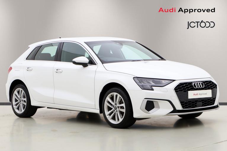 Used 2024 AUDI A3 1.4 TFSIe 40 Sport Sportback 5dr Petrol Plug-in Hybrid S Tronic Euro 6 (s/s) 13kWh (204 ps) White at JCT600