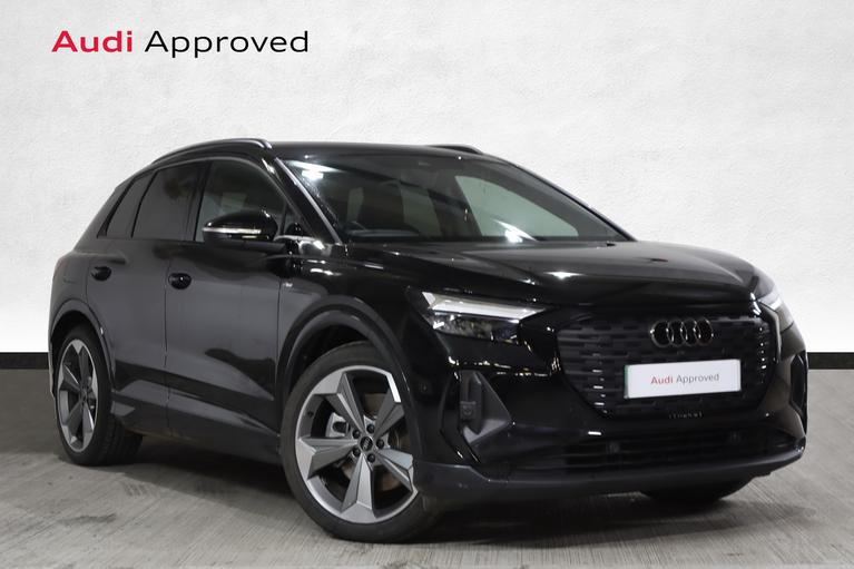 Used 2023 Audi Q4 E-Tron 50 Black Edition SUV 5dr Electric Auto quattro 82kWh (299 ps) Black at JCT600