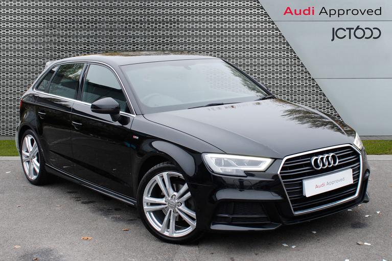 Used 2019 AUDI A3 Sportback S Line 30TDI 116PS Mythos Black at JCT600