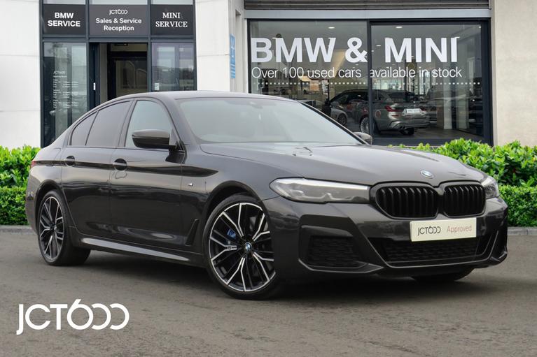 Used 2021 BMW 5 Series 530d M Sport Saloon xDrive Sophisto Grey at JCT600