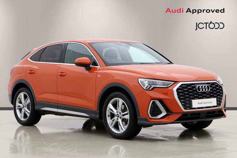 Used 2024 AUDI Q3 1.5 TFSI CoD 35 S line Sportback 5dr Petrol S Tronic Euro 6 (s/s) (150 ps) Orange at JCT600