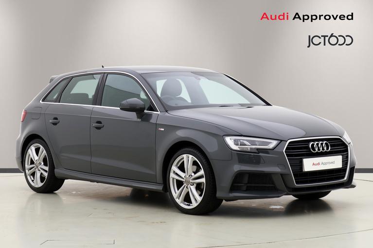 Used 2020 Audi A3 1.5 TFSI CoD 35 S line Sportback 5dr Petrol S Tronic Euro 6 (s/s) (150 ps) Grey at JCT600