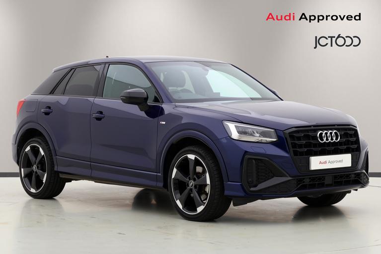 Used 2022 AUDI Q2 1.5 TFSI CoD 35 Black Edition SUV 5dr Petrol Manual Euro 6 (s/s) (150 ps) Blue at JCT600