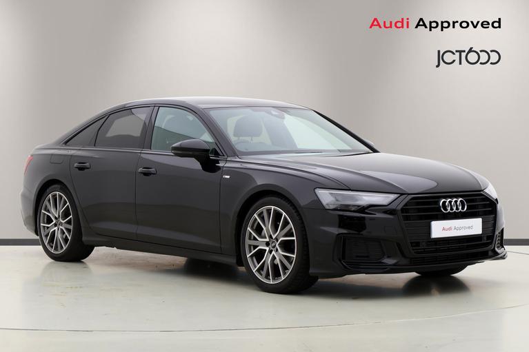 Used 2023 AUDI A6 Saloon 2.0 TFSI 40 Black Edition Saloon 4dr Petrol S Tronic Euro 6 (s/s) (204 ps) Black at JCT600