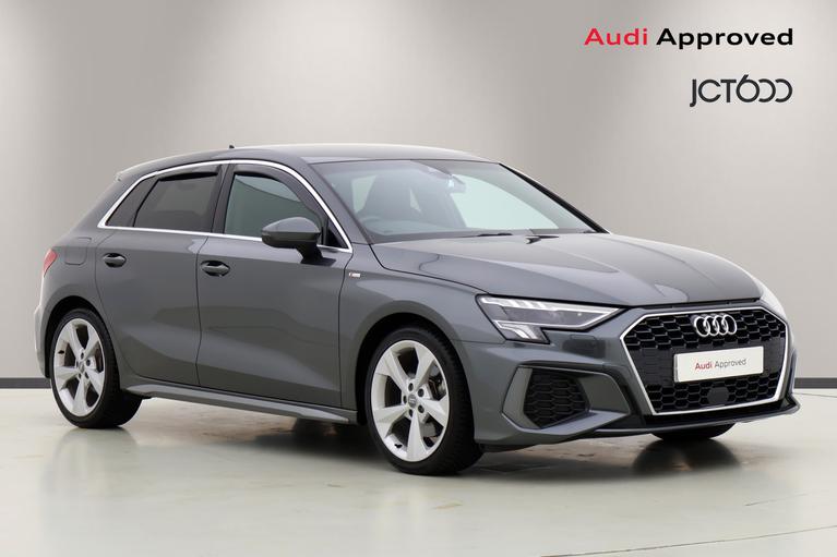 Used 2020 AUDI A3 1.5 TFSI 35 S line Sportback 5dr Petrol S Tronic Euro 6 (s/s) (150 ps) Grey at JCT600