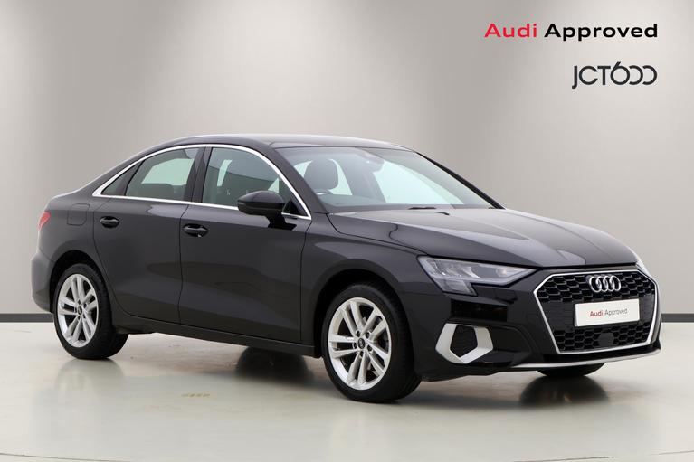 Used 2022 AUDI A3 1.0 TFSI 30 Sport Saloon 4dr Petrol Manual Euro 6 (s/s) (110 ps) Black at JCT600