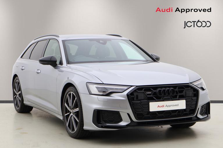 Used 2024 AUDI A6 Avant 2.0 TDI 40 Black Edition Estate 5dr Diesel S Tronic quattro Euro 6 (s/s) (204 ps) Silver at JCT600