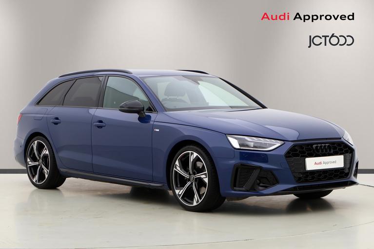 Used 2024 AUDI A4 Avant 2.0 TFSI 35 Black Edition Estate 5dr Petrol S Tronic Euro 6 (s/s) (150 ps) Blue at JCT600