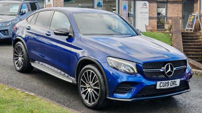 Used 2019 Mercedes-Benz GLC 2.1 GLC250d AMG Line (Premium) Coupe 5dr Diesel G-Tronic+ 4MATIC Euro 6 (204 ps)**WITH MERCEDES SERVICE HISTORY & A HOST OF FACTORY OPTIONS** at Motorhouse Coleford
