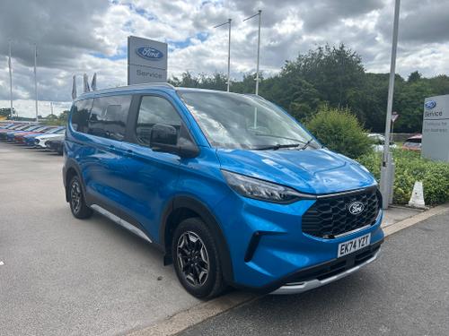 Used 2024 Ford Tourneo Custom 2.0 ECOBLUE ACTIVE 8 SEAT 170PS DIESEL AUTO MEGA SPEC Digital Aqua Blue at Lawtons of Tadcaster
