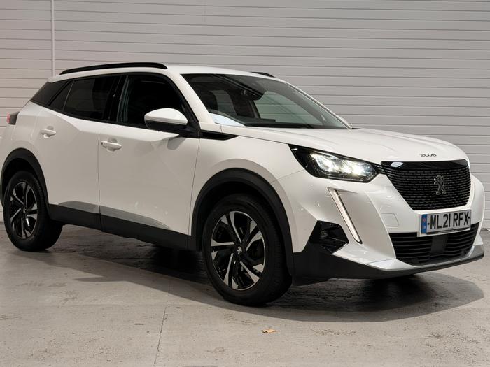 Used 2021 Peugeot 2008 1.2 PureTech Allure Premium SUV 5dr Petrol Manual Euro 6 (s/s) (100 ps) White at Gravells