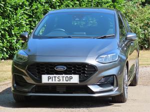 Used 2022 Ford Fiesta 1.0T EcoBoost MHEV ST-Line Hatchback 5dr Petrol Hybrid DCT Euro 6 (s/s) (125 ps) Grey metallic at #sitename#