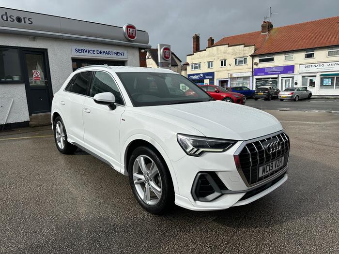 Used 2019 Audi Q3 TDI S LINE WHITE at Windsors of Wallasey