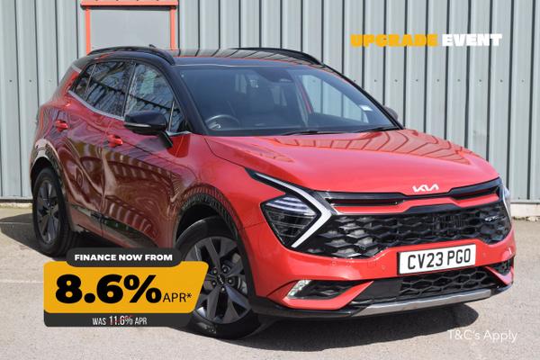 Used 2023 Kia SPORTAGE 1.6T GDi HEV GT-Line S 5dr Auto Red at SERE Motors
