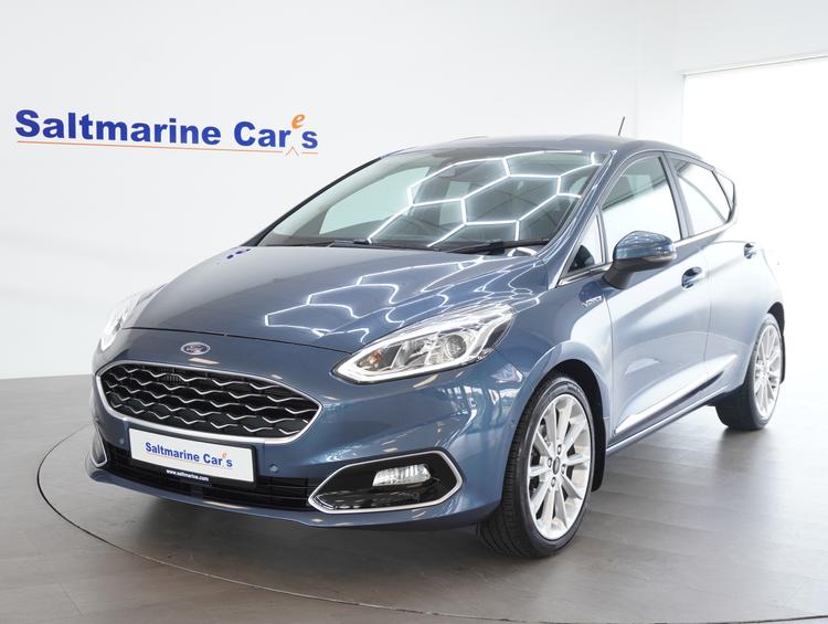 Used 2021 Ford Fiesta 1.0T EcoBoost MHEV Vignale Edition Hatchback 5dr Petrol Manual Euro 6 (s/s) (125 ps) Blue at #sitename#