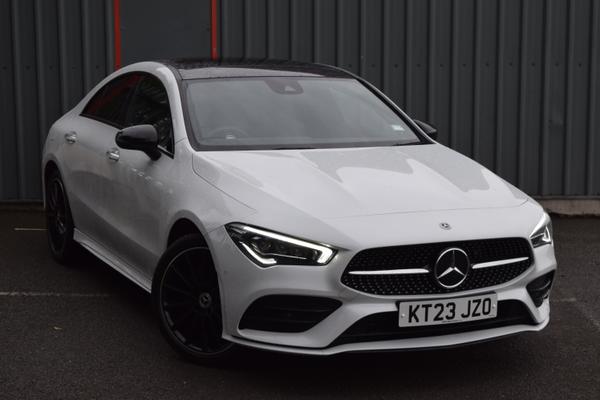 Used 2023 Mercedes-Benz CLA CLA 250e AMG Line Premium + Night Ed 4dr Tip Auto White at SERE Motors