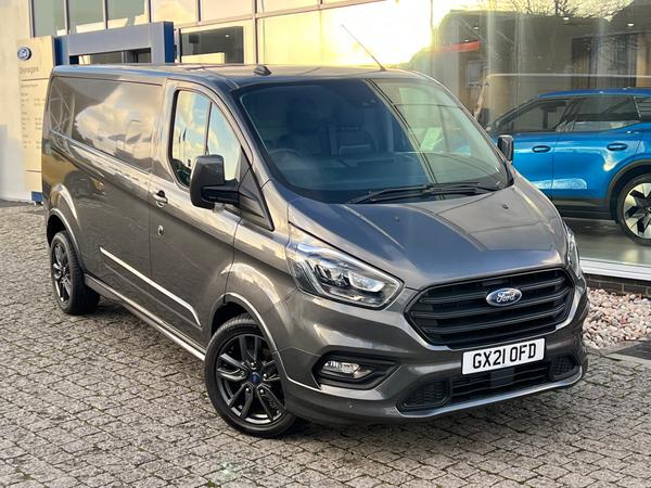 Used 2021 Ford Transit Custom 2.0 290 EcoBlue Sport Panel Van 5dr Diesel Manual L2 H1 Euro 6 (s/s) (185 ps) Magnetic Grey at Dinnages