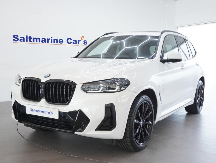 Used 2022 BMW X3 3.0 30d MHT M Sport SUV 5dr Diesel Hybrid Auto xDrive Euro 6 (s/s) (286 ps) White at #sitename#