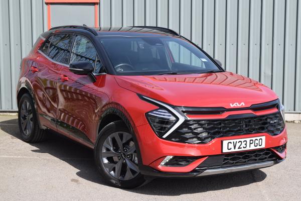 Used 2023 Kia SPORTAGE 1.6T GDi HEV GT-Line S 5dr Auto Red at SERE Motors