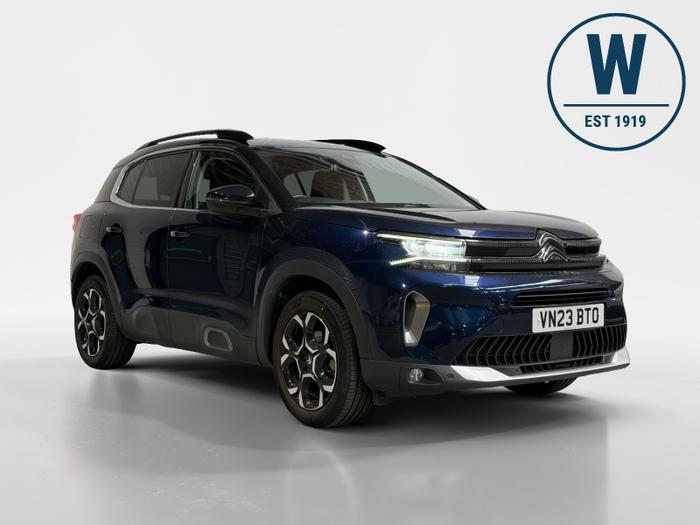 Used 2023 Citroen C5 Aircross 1.2 PureTech Shine SUV 5dr Petrol Manual Euro 6 (s/s) (130 ps) Blue at Gravells