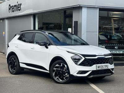 Used 2025 Kia Sportage 1.6 T-GDi 48V GT-LINE S Fusion White with Black Roof at Kia Motors UK