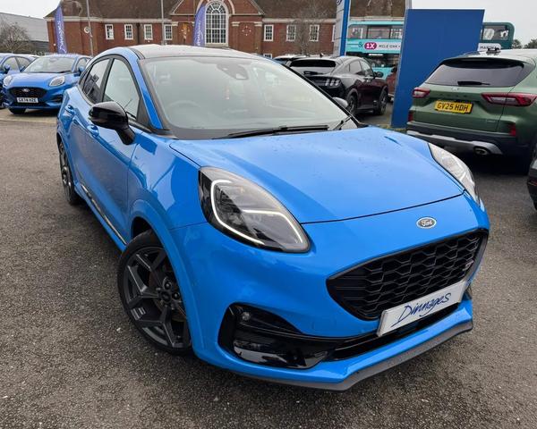 Used 2023 Ford Puma 1.0T EcoBoost MHEV ST SUV 5dr Petrol Hybrid DCT Euro 6 (s/s) (170 ps) Azura Blue at Dinnages