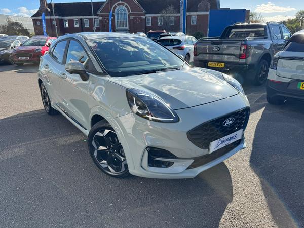 Used 2025 Ford Puma 1.0T EcoBoost MHEV ST-Line X SUV 5dr Petrol Hybrid DCT Euro 6 (s/s) (155 ps) Cactus Grey at Dinnages
