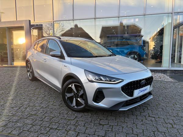 Used 2022 Ford Focus 1.0T EcoBoost Active Hatchback 5dr Petrol Manual Euro 6 (s/s) (125 ps) Moondust Silver at Dinnages