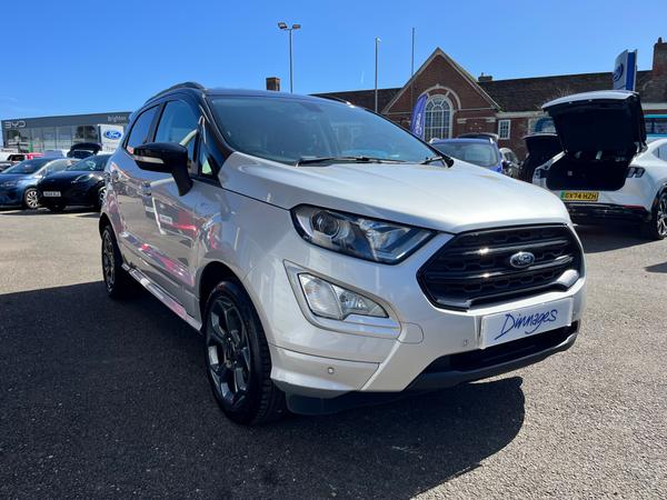 Used 2020 Ford EcoSport 1.0T EcoBoost GPF ST-Line SUV 5dr Petrol Manual Euro 6 (s/s) (125 ps) Moondust Silver at Dinnages