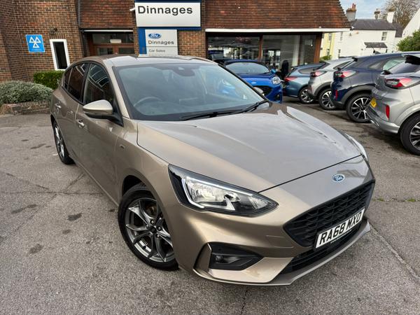Used 2019 Ford Focus 1.0T EcoBoost ST-Line Hatchback 5dr Petrol Manual Euro 6 (s/s) (125 ps) Diffused Silver at Dinnages